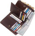 Leather Wallet Chain Bi-fold With RFID Blocking Security Wallet - Image 18