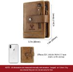 Genuine Bifold With RFID Blocking With Removeable Coins Pocket - Image 17