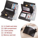 Genuine Leather Bi-Fold Wallet With RFID Blocking Cardholder - Image 14