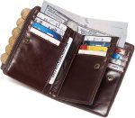 Leather Wallet Chain Bi-fold With RFID Blocking Security Wallet - Image 21