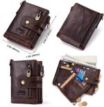 Leather Wallet Anti-Theft Chain & RFID Secure Leather Wallet - Image 16