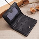 Mini Bifold Genuine Leather With RFID Blocking Slim Wallet - Image 14