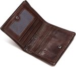 Mini Bifold Genuine Leather With RFID Blocking Slim Wallet - Image 27