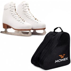 4th BAUD Figure White Ice Skates With Skates Bag Set For Women & Girls. (27 - 42)