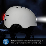Helmet With Warning LED Lights Bicycle Helmet, Skate Helmet. - Image 17