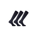 3Pairs S-tune Football Socks Black Color One Size (5-14) Years