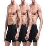 Men's Aoelemence BoxerBriefs, Breathable Soft and anti wear leg Boxer 3pcs Pack