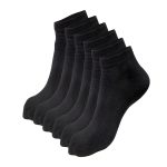 6Pairs Mens Plain Ankle Rich Cotton Casual Socks Free Size