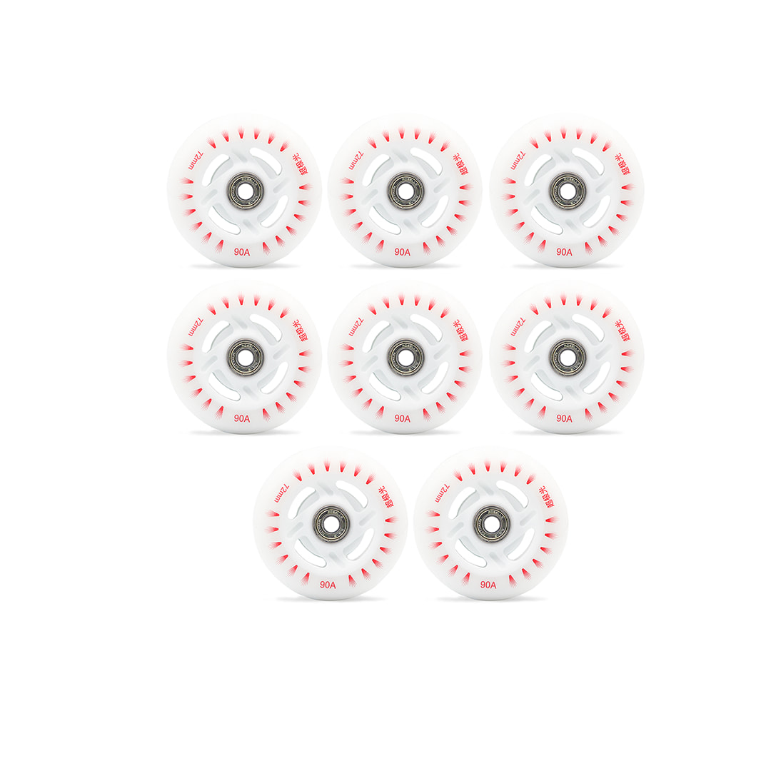8Pcs LED Light Up Flash Flashing Wheels 8Pcs LED Light Up Flash Flashing Wheels With ABEC-7 Bearings - Image 1