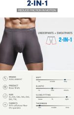 Overs Mens Boxer Brief Soft And Strechable Antiwear Leg Boxers - Image 13