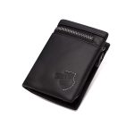 Genuine Leather Bi-Fold Wallet With RFID Blocking Cardholder