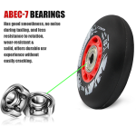 No.1 Single Inline Skate Wheels with Bearings ILQ-9 Size (72-76-80)mm - Image 4