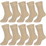 OVERS Multi Pairs Pack Men's Army Crew Socks Beige - 40-44