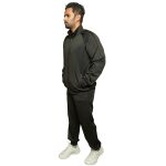 Mens Full Zip L/Sleeve Jogging Running Athletic Tracksuit Set - Image 2