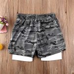 Men's 2 In 1 Army Sports Wear Strechable And Smooth Shorts - Image 3