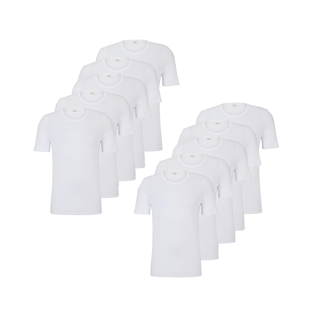 DNA-T-Shirt-1-(1) (1) 10pcs Men's White R/N Cotton Innerwear Smooth And Breathable - Image 1