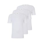 3pcs Men's White R/N Cotton Innerwear Smooth And Breathable