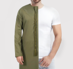 10pcs Men's White R/N Cotton Innerwear Smooth And Breathable - Image 3