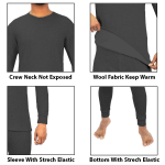 Men's Thermal Set For Winter Warm Round Neck Underware Set - Image 10