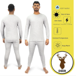 Men's Thermal Set For Winter Warm Round Neck Underware Set - Image 11