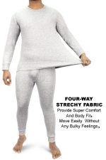 Men's Thermal Set For Winter Warm Round Neck Underware Set - Image 13