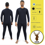 Men's Thermal Set For Winter Warm Round Neck Underware Set - Image 7