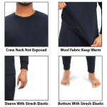 Men's Thermal Set For Winter Warm Round Neck Underware Set - Image 4