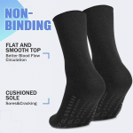 3Pairs Diabetic Socks, Non-Binding Cotton Crew Diabetic Socks - Image 15