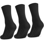 3Pairs Diabetic Socks, Non-Binding Cotton Crew Diabetic Socks