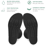 3Pairs Diabetic Socks, Non-Binding Cotton Crew Diabetic Socks - Image 16