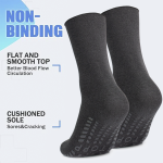 3Pairs Diabetic Socks, Non-Binding Cotton Crew Diabetic Socks - Image 11