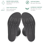 3Pairs Diabetic Socks, Non-Binding Cotton Crew Diabetic Socks - Image 9