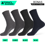 3Pairs Diabetic Socks, Non-Binding Cotton Crew Diabetic Socks - Image 4