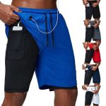 Men's 2 In 1 Army Sports Wear Strechable And Smooth Shorts - Image 4