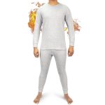 Men's Thermal Set For Winter Warm Round Neck Underware Set
