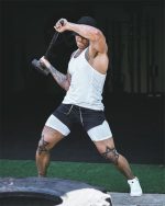 Men's 2 In 1 Army Sports Wear Strechable And Smooth Shorts - Image 4