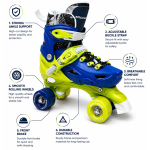 Quad Roller Skates Adjustable Size For Beginners With Complete Set - Image 2