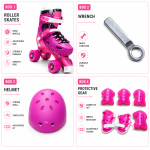 Quad Roller Skates Adjustable Size For Beginners With Complete Set - Image 6