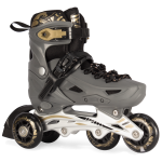 Grey/Gold Inline & Roller Skates Shoes Adjustable Size With Complete Set - Image 4