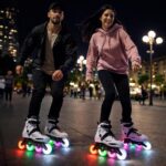 LED Professional Inline Skates Shoes With LED Lights Wheels. 36-46 - Image 4