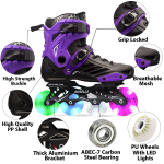 LED Professional Inline Skates Shoes With LED Lights Wheels - Image 5