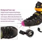 Quad Black/Green Roller Skates Adjustable Size For Beginners With Complete Set - Image 3