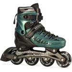 Black/Green Inline & Roller Skates Shoes Adjustable Size With Complete Set