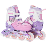 Soft Pink Inline & Roller Skates Shoes Adjustable Size With Complete Set - Image 3