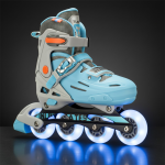 Soft Blue Inline & Roller Skates Shoes Adjustable Size With Complete Set - Image 2