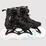 LED 3 Wheels Black Professional Inline Skates With 110mm Size LED Wheels - Image 2