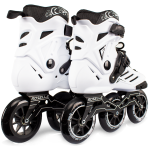 3 Wheels White Professional Inline Skates Shoes 110mm Wheels Size - Image 3