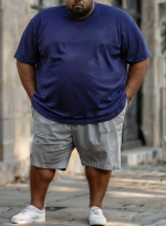 No.4 Overs Men’s Plus Size Cotton Short Sleeve T-Shirts (XL-10XL) - Image 6