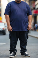 No.4 Overs Men’s Plus Size Cotton Short Sleeve T-Shirts (XL-10XL) - Image 5