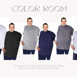 No.4 Overs Men’s Plus Size Cotton Short Sleeve T-Shirts (XL-10XL) - Image 4